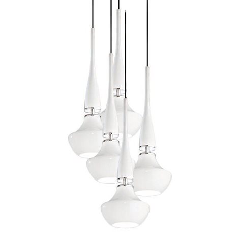 TASOS závěsné svítidlo 5x E14 25W bez zdroje 43cm IP20, bílé 2