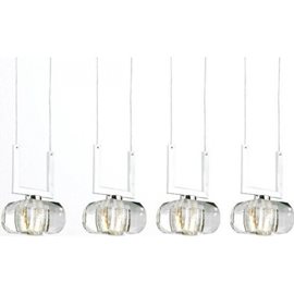 RUBIC závěsné svítidlo 4x G9 40W bez zdroje 74cm IP20, chrom/křišťál