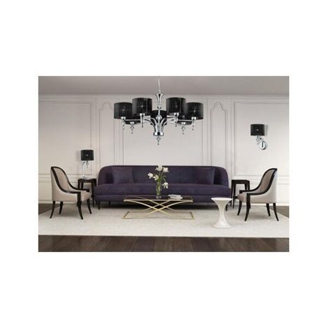 IMPRESS stolní lampa 1x E27 50W bez zdroje 43cm IP20, černá/chrom 3