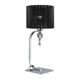IMPRESS stolní lampa 1x E27 50W bez zdroje 43cm IP20, černá/chrom