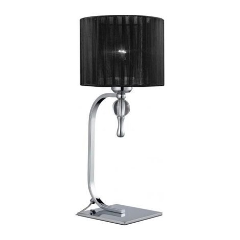 IMPRESS stolní lampa 1x E27 50W bez zdroje 43cm IP20, černá/chrom 1