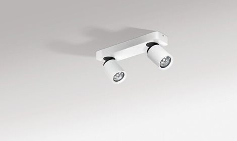 TOMI přisazené svítidlo 2x GU10 50W bez zdroje 32cm IP20, bílé 4