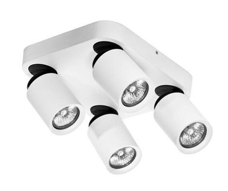 TOMI přisazené svítidlo 4x GU10 50W bez zdroje 21cm IP20, bílé 1