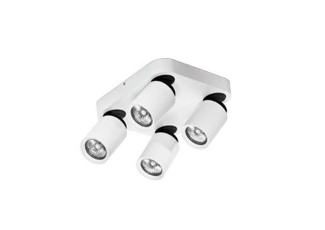 TOMI přisazené svítidlo 4x GU10 50W bez zdroje 21cm IP20, bílé 2