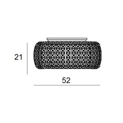 SOPHIA stropní svítidlo 6x E14 40W 52cm IP20, chrom/křišťál 3