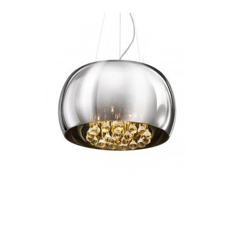 BURN stropní/závěsné svítidlo 5x G9 40W bez zdroje 40cm IP20, chrom/křišťál 2