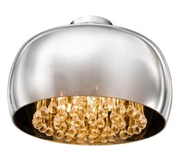 BURN stropní/závěsné svítidlo 5x G9 40W bez zdroje 40cm IP20, chrom/křišťál