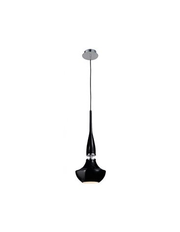 TASOS závěsné svítidlo 1x E14 25W bez zdroje 15cm IP20, černé 1