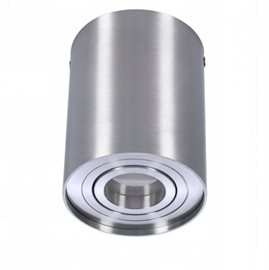 BROSS stropní bodové svítidlo 1x GU10 50W bez zdroje 9,6cm kulaté IP20, hliníkové