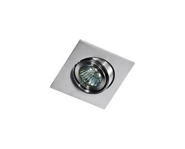 EDITTA podhledové svítidlo 1x GU10 50W bez zdroje 10cm hranaté IP20, hliníkové