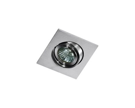 EDITTA podhledové svítidlo 1x GU10 50W bez zdroje 10cm hranaté IP20, hliníkové 1