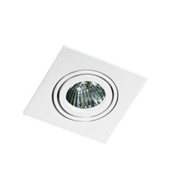 EDITTA podhledové svítidlo 1x GU10 50W bez zdroje 10cm hranaté IP20, bílé