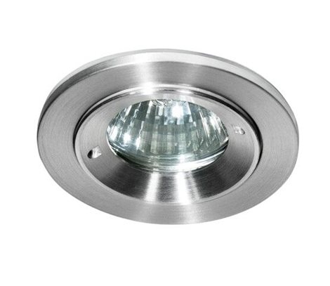 TITO koupelnové podhledové svítidlo 1x GU10 50W bez zdroje 8cm kulaté IP54, hliníkové