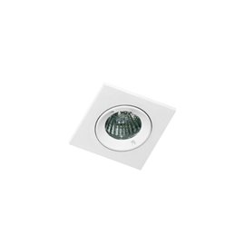 PABLO koupelnové podhledové svítidlo 1x GU10 50W bez zdroje 8cm hranaté IP54, bílé
