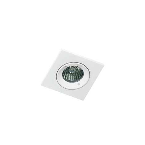 PABLO koupelnové podhledové svítidlo 1x GU10 50W bez zdroje 8cm hranaté IP54, bílé