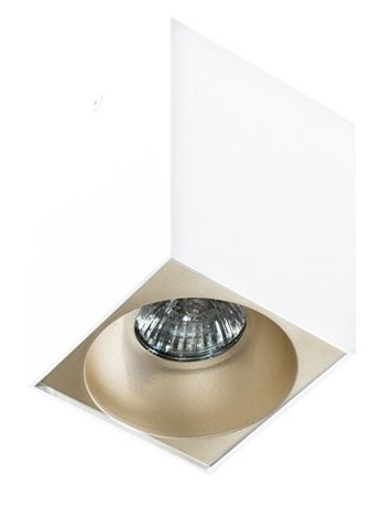 HUGO stropní bodové svítidlo 1x GU10 50W 9,7cm hranaté IP20, bílé 9