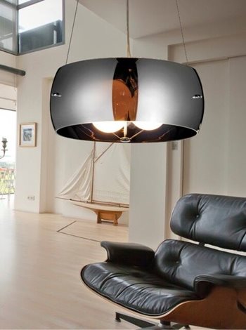 COSMO závěsné svítidlo 3x E27 60W bez zdroje 52cm IP20, chromové 5