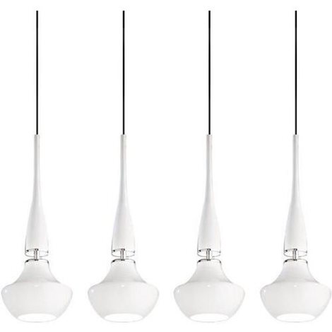 TASOS závěsné svítidlo 4x E14 25W bez zdroje 107cm IP20, bílé