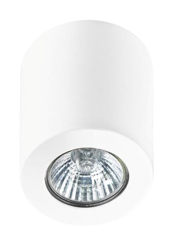 BORIS stropní bodové svítidlo 1x GU10 50W bez zdroje 7,5cm kulaté IP20, bílé 1