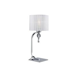 IMPRESS stolní lampa 3x E27 50W bez zdroje 43cm IP20, bílá/chrom