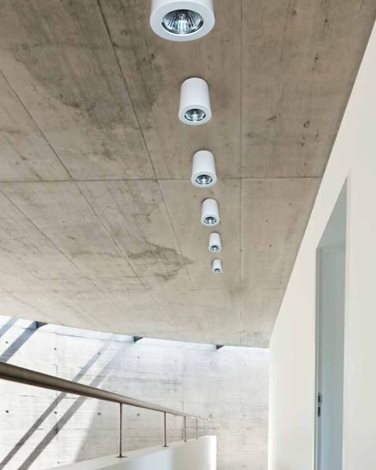 BORIS stropní bodové svítidlo 1x GU10 50W bez zdroje 7,5cm kulaté IP20, černé 2