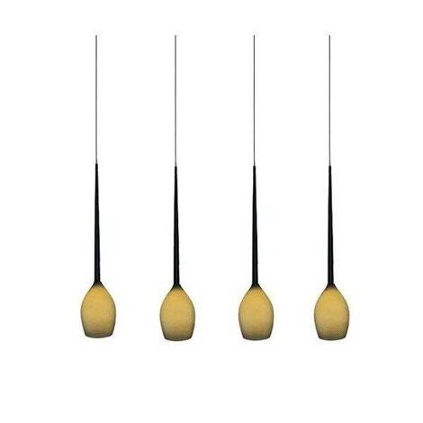IZZA závěsné svítidlo 4x E14 50W bez zdroje 107cm IP20, olivové/černé 3