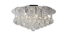 Bolla 48 stropní svítidlo 8x G9 40W bez zdroje 48cm IP20, chrom/křišťál