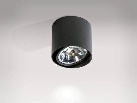 Alix přisazené bodové svítidlo 1x GX53 50W bez zdroje 13,2cm kulaté IP20, černé 2