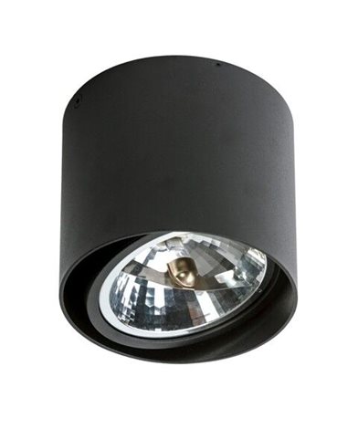 Alix přisazené bodové svítidlo 1x GX53 50W bez zdroje 13,2cm kulaté IP20, černé 1