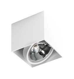 Alex přisazené bodové svítidlo 1x GX53 50W bez zdroje 13,2cm hranaté IP20, bílé