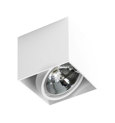 Alex přisazené bodové svítidlo 1x GX53 50W bez zdroje 13,2cm hranaté IP20, bílé 1