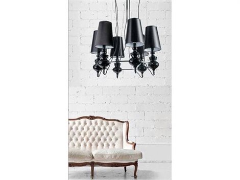 Baroco 6 závěsné svítidlo 6x E14 11W bez zdroje 78cm IP20, černé 4