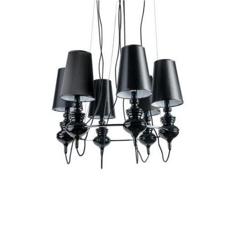 Baroco 6 závěsné svítidlo 6x E14 11W bez zdroje 78cm IP20, černé 1