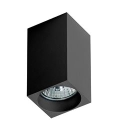 Mini Square přisazené bodové svítidlo 1x GU10 50W bez zdroje hranaté IP20, černé