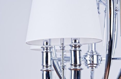 Diablo 6 BIG závěsné svítidlo 12x E14 11W bez zdroje 94cm IP20, chrom/bílá  3