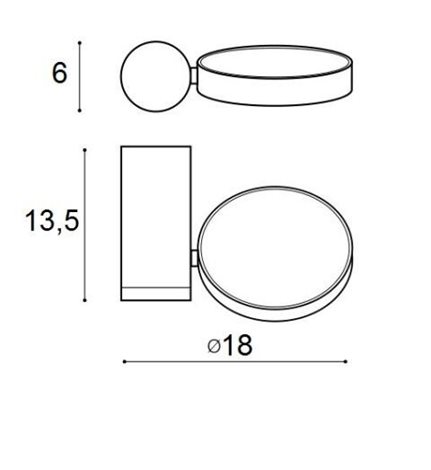 Galena přisazené svítidlo LED 11W 1000lm 3000K IP20, bílé 3
