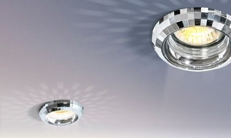 Cloe podhledové svítidlo 1xGU10 50W bez zdroje 8cm kulaté IP20, chrom/křišťál 3