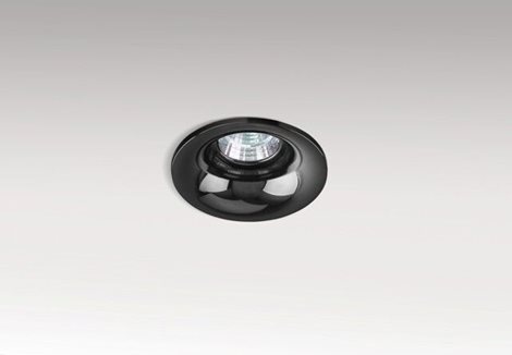 Adamo Midst podhledové svítidlo 1x GU10 50W bez zdroje 9cm kulaté IP20, černý chrom 4