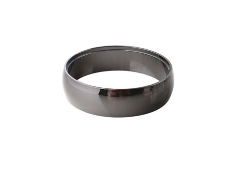 Adamo Ring dekorační kroužek 9,7cm kulaté, černý chrom 1