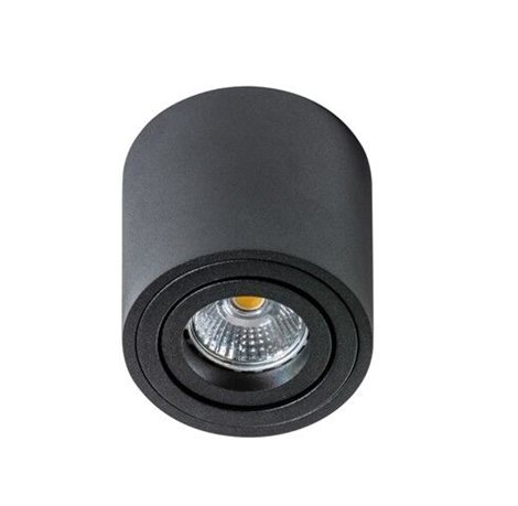 Mini Bross stropní přisazané svítidlo 1x GU10 50W bez zdroje 8cm kulaté IP20, černé 1