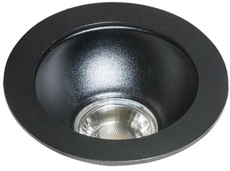 Remo 1 podhledové svítidlo 1x GU10 50W bez zdroje 11cm kulaté IP20, černé 2