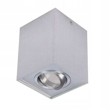 Mini Eloy stropní přisazené svítidlo 1x GU10 50W bez zdroje 8cm hranaté IP20, hliníkové 5