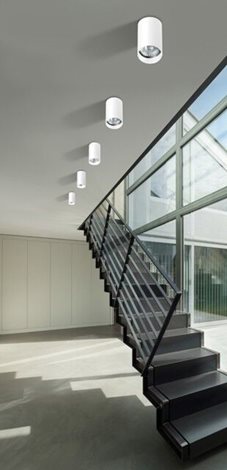Mini Round stropní přisazené svítidlo 1x GU10 50W bez zdroje 5,6cm kulaté IP20, černé 3