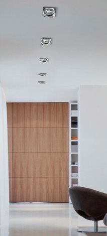 Ivo Square podhledové svítidlo 1x GU10 50W bez zdroje 7,7cm hranaté IP20, bílé 2