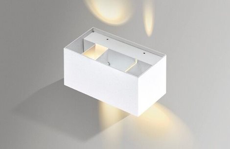 Gambino 2 venkovní nástěnné svítidlo LED 12W 840lm 3000K 20cm IP54, bílé  3