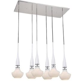 Tasos 6 závěsné svítidlo 6x E14 40W bez zdroje 83cm IP20, bílé