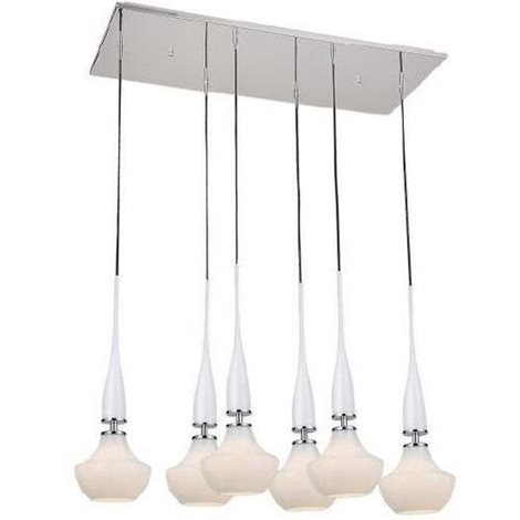 Tasos 6 závěsné svítidlo 6x E14 40W bez zdroje 83cm IP20, bílé 1