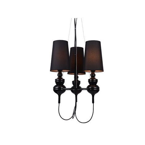 Baroco 3 závěsné svítidlo 3x E27 50W bez zdroje 48cm IP20, černé 2
