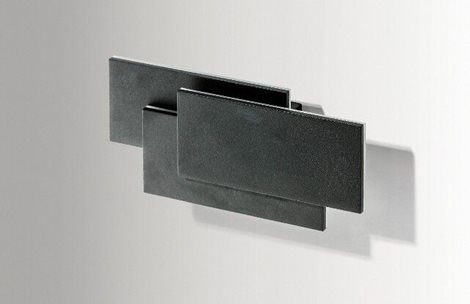 Clover square nástěnné svítidlo LED 12W 840lm 3000K 26cm IP20, černé 3