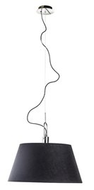Alicante závěsné svítidlo 1x E27 60W bez zdroje 50cm IP20, černé